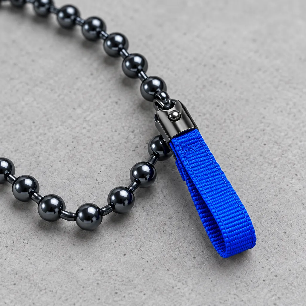 Ball Chain Waist Chain, hardware close-up