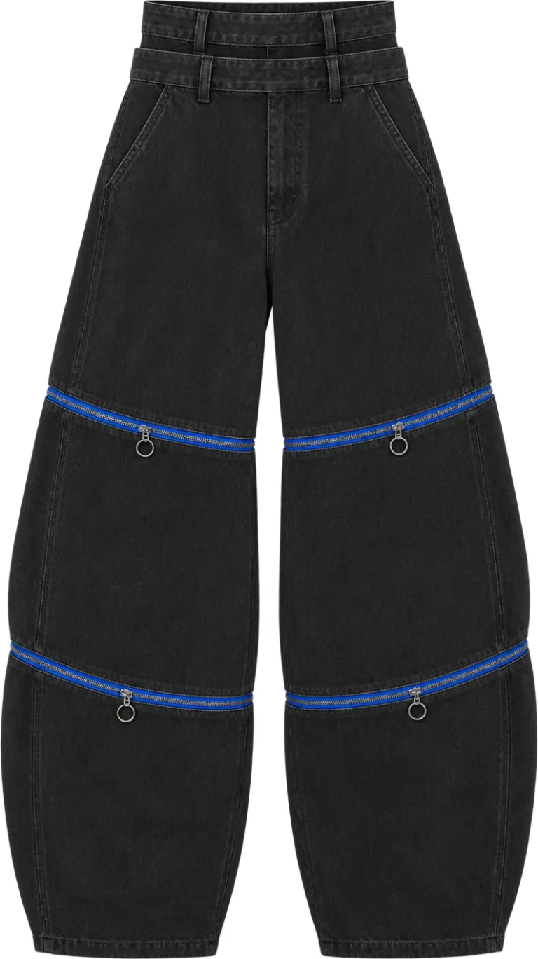 Balloon Convertible Trouser, long length, laid flat