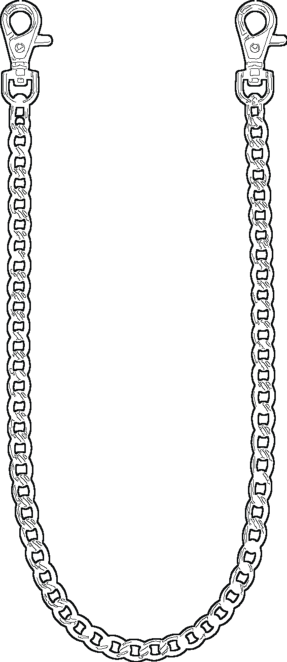 Belt-Loop Chain, technical line drawing