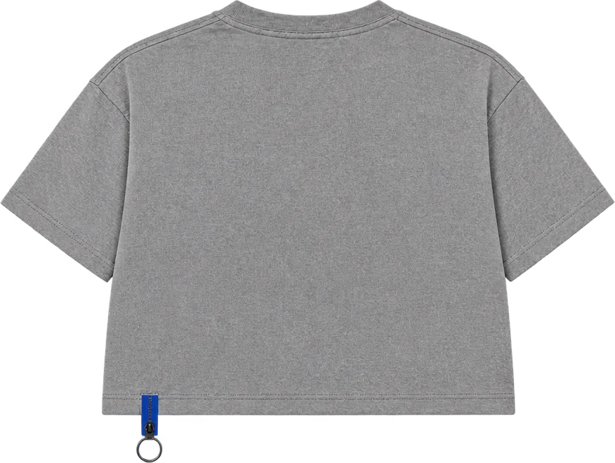 Boxy Crop Tee, back view