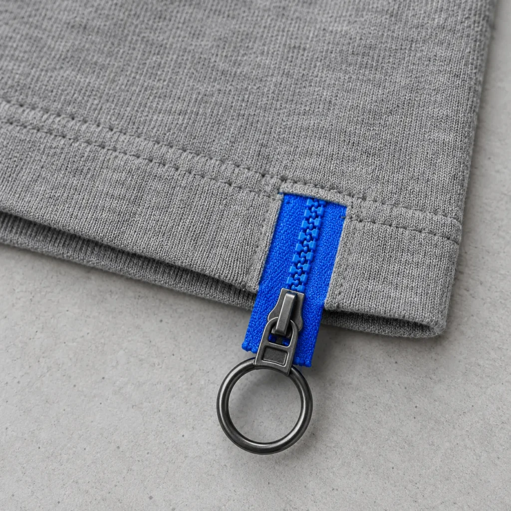 Boxy Crop Tee, hardware close-up