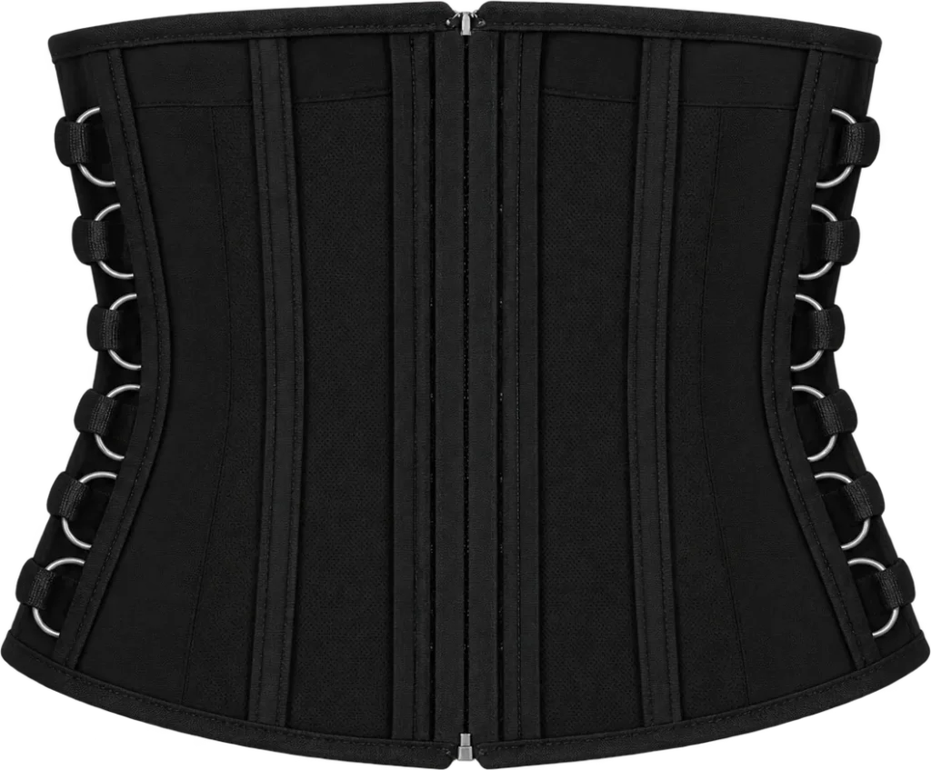 Canvas Lace-Back Corset, back view