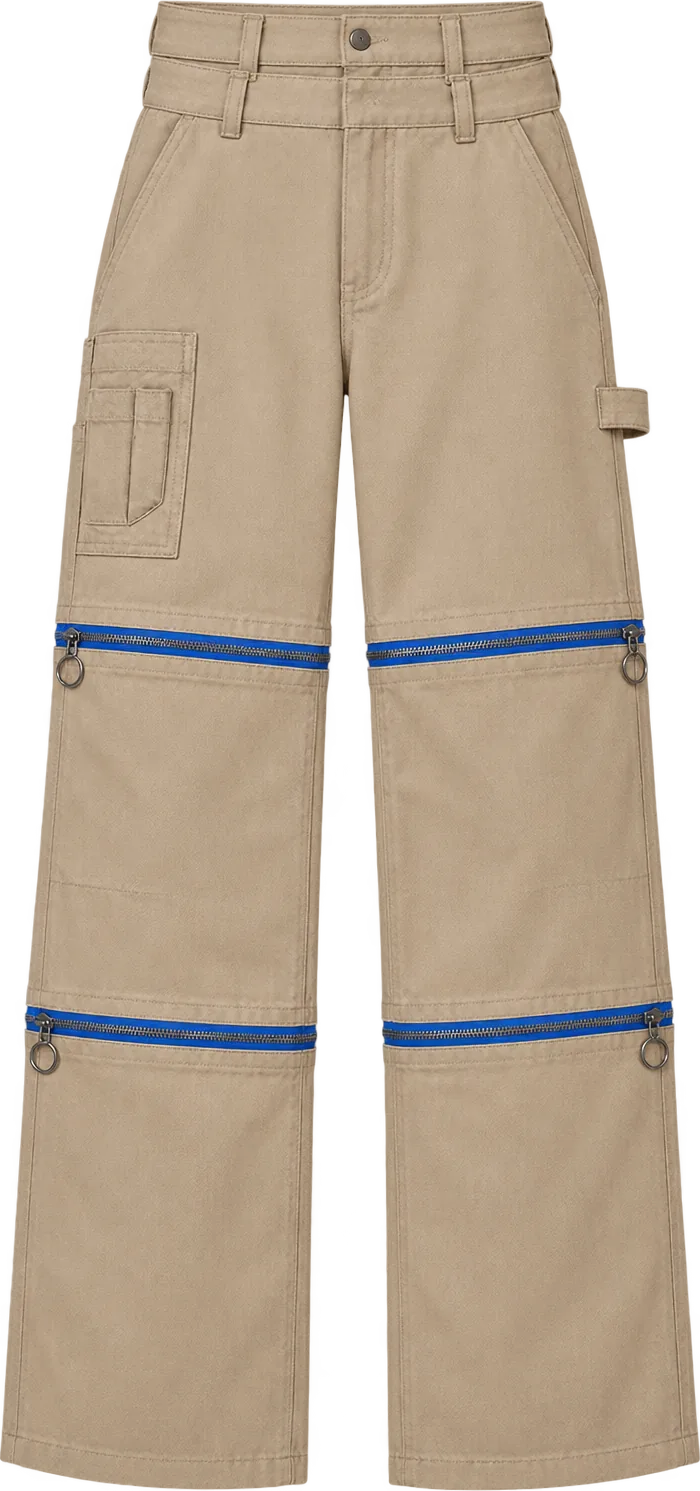 Carpenter Convertible Trouser, long length, laid flat