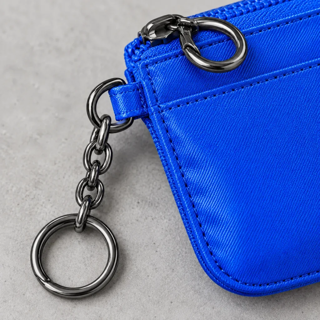 Chain Coin Pouch, hardware close-up
