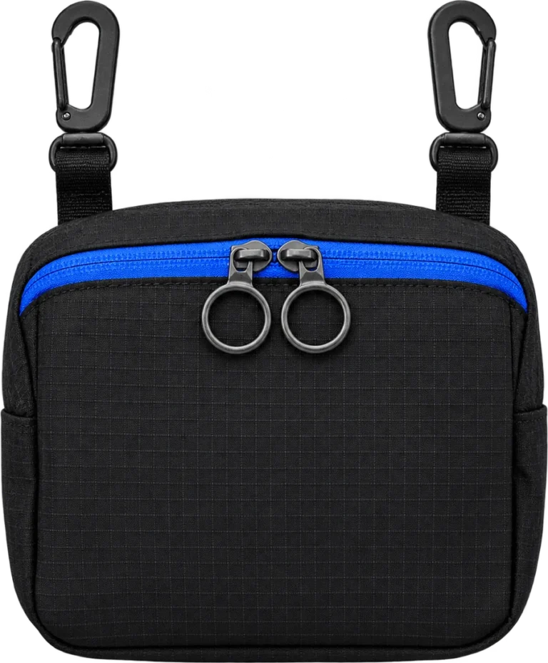 Clip-On Hip Pouch, front, laid flat