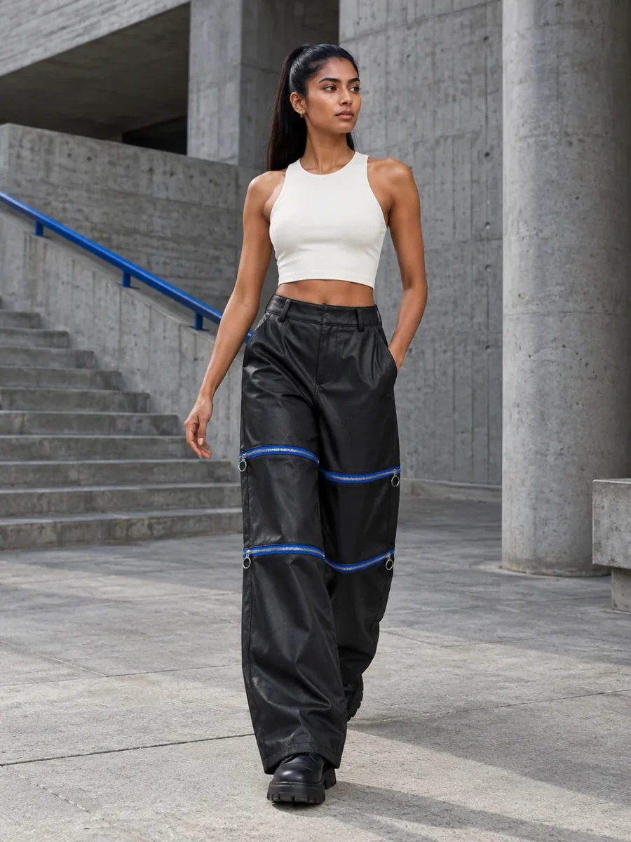 Coated Convertible Trouser, på