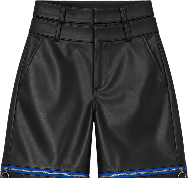 Coated Convertible Trouser, shortslængde, lynet af over knæet, lagt fladt