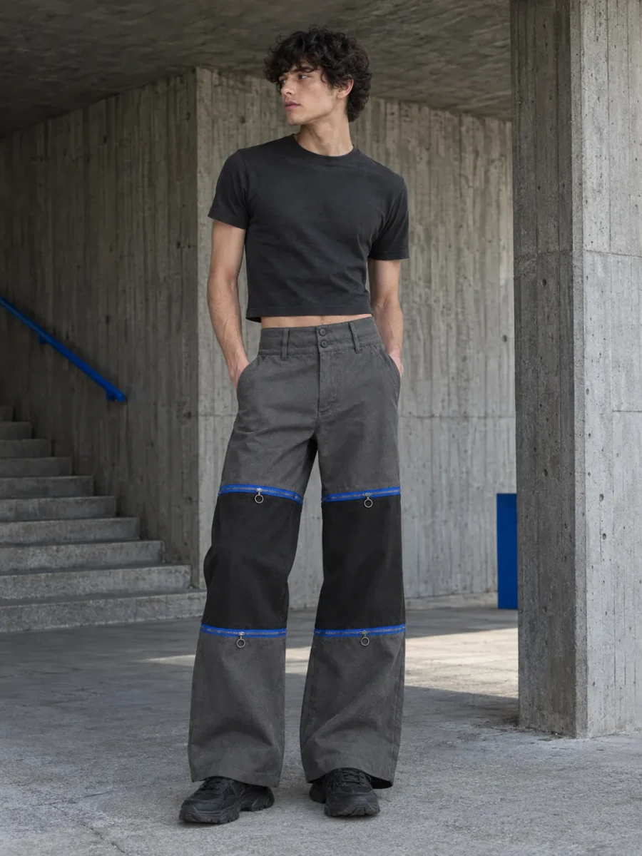 Colour-Block Convertible Trouser, worn