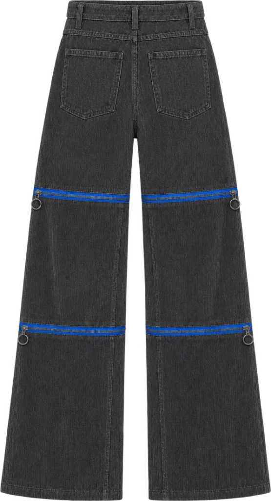 Cord Convertible Wide Trouser, back view