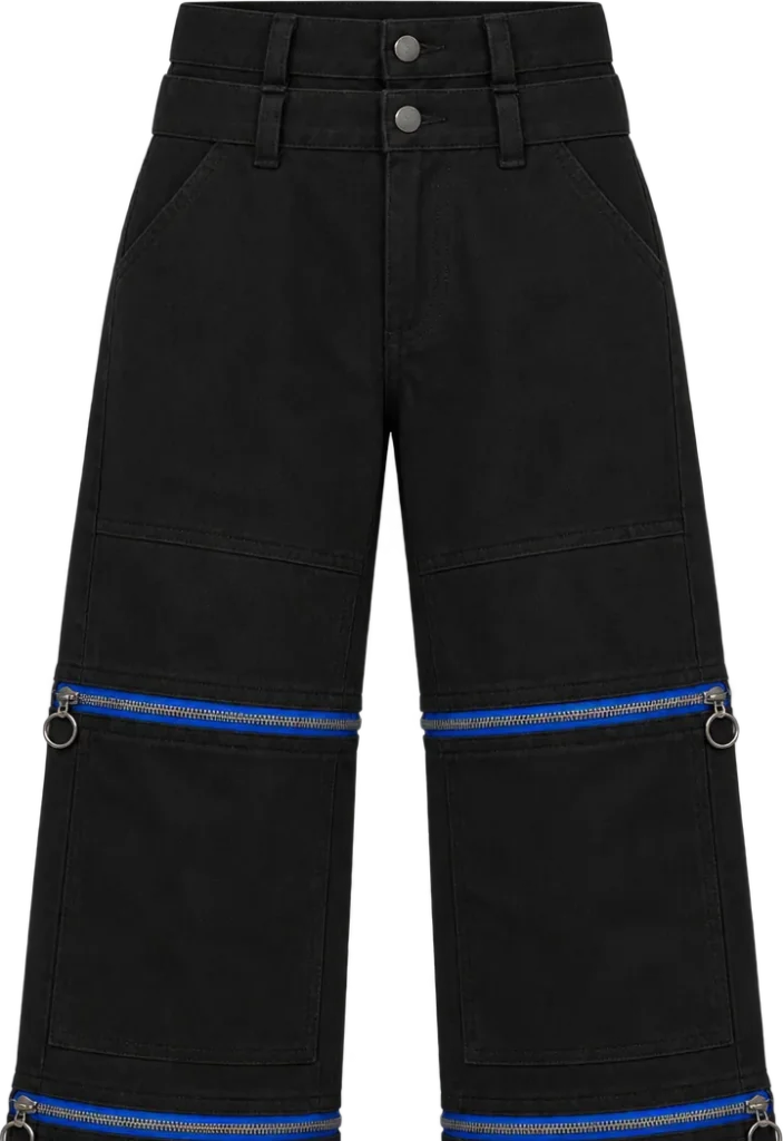 Double-Knee Convertible Trouser, kort længde med de nederste ben lynet af, lagt fladt