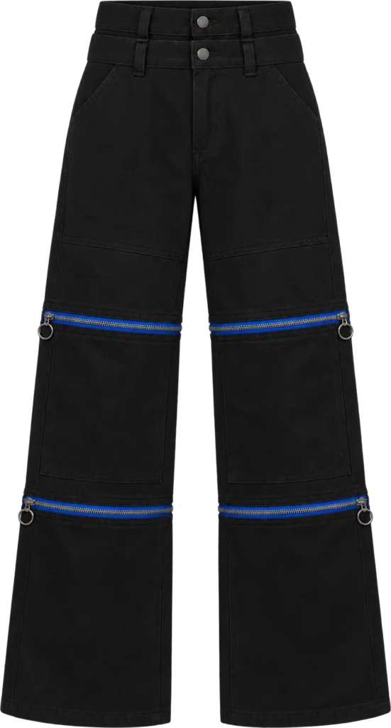 Double-Knee Convertible Trouser, lang længde, lagt fladt