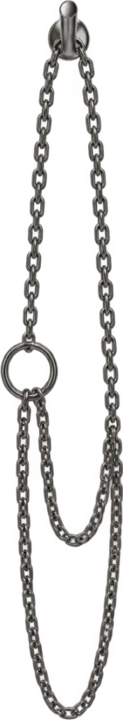Double-Strand Waist Chain, back view