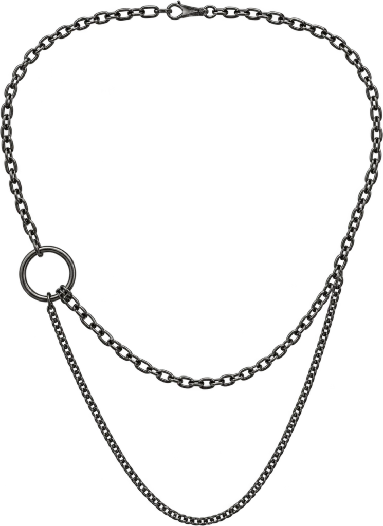 Double-Strand Waist Chain, front, laid flat