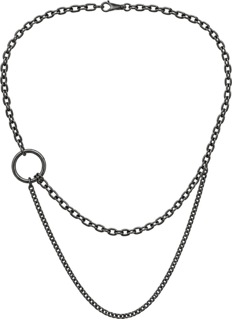 Double-Strand Waist Chain, front, laid flat