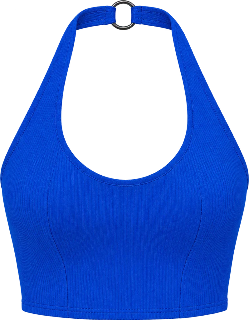 Electric Halter Crop, back view
