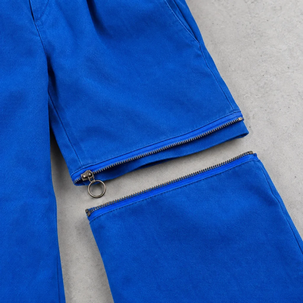 Electric Tri-Length Trouser, Nahaufnahme der Metallteile