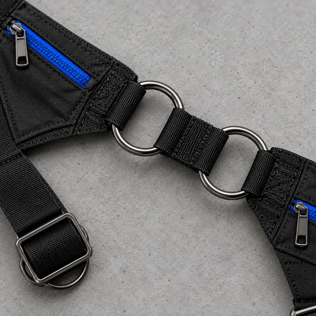 Harness Strap Belt, hardware close-up