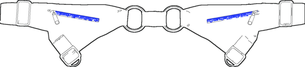 Harness Strap Belt, technical line drawing
