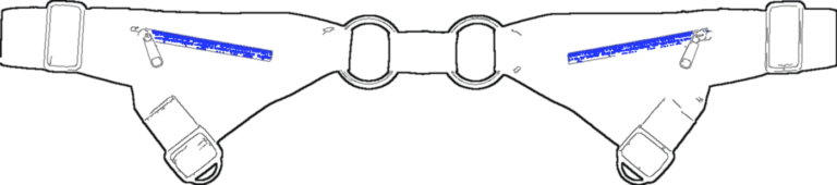 Harness Strap Belt, technical line drawing