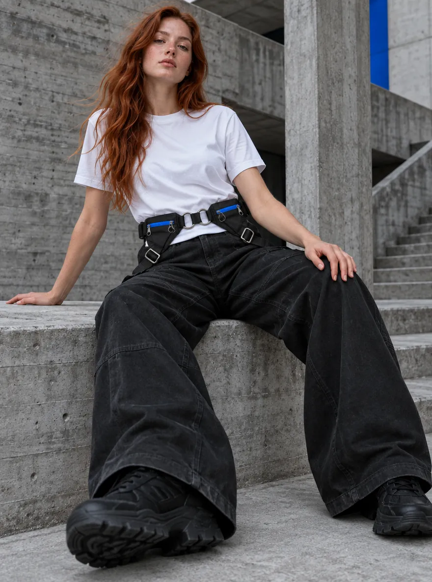 Harness Strap Belt, worn