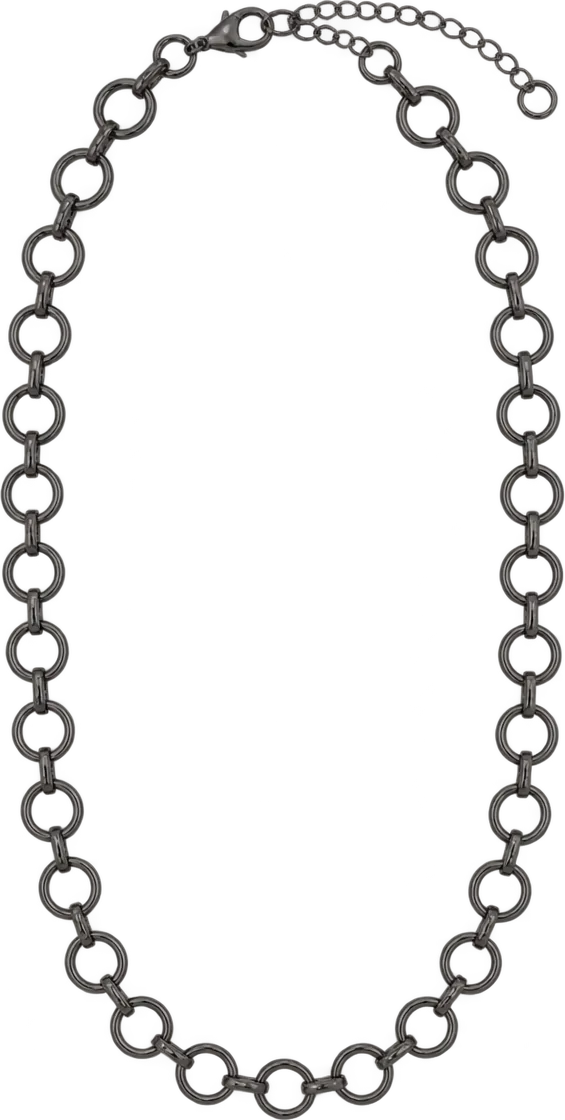 Ring-Link Waist Chain, front, laid flat