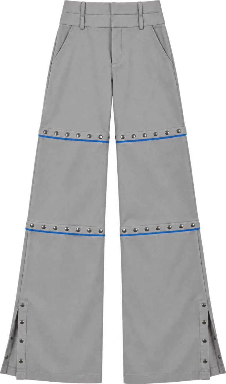 Split-Hem Convertible Trouser, long length, laid flat