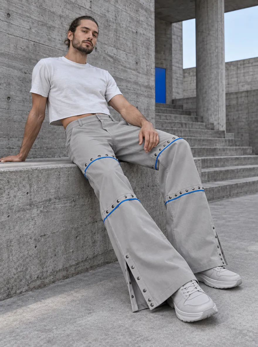Split-Hem Convertible Trouser, porté