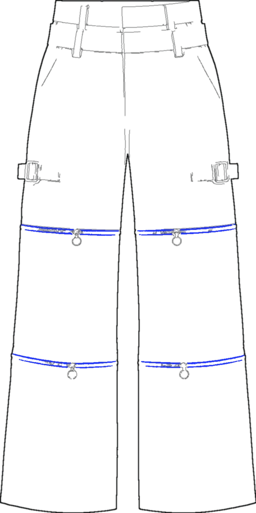 Strap Utility Convertible, technische Zeichnung