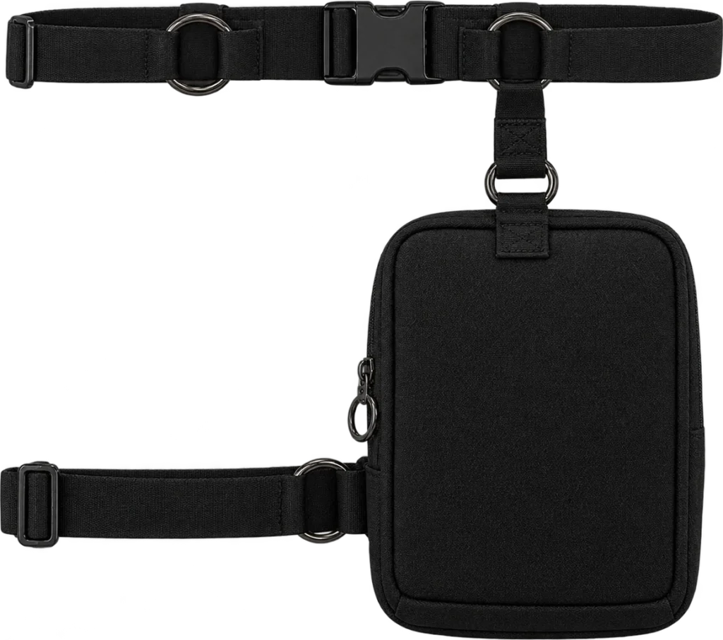Thigh Strap Pouch, back view
