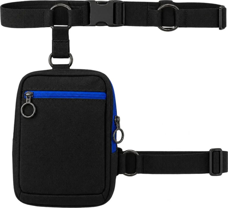 Thigh Strap Pouch, front, laid flat