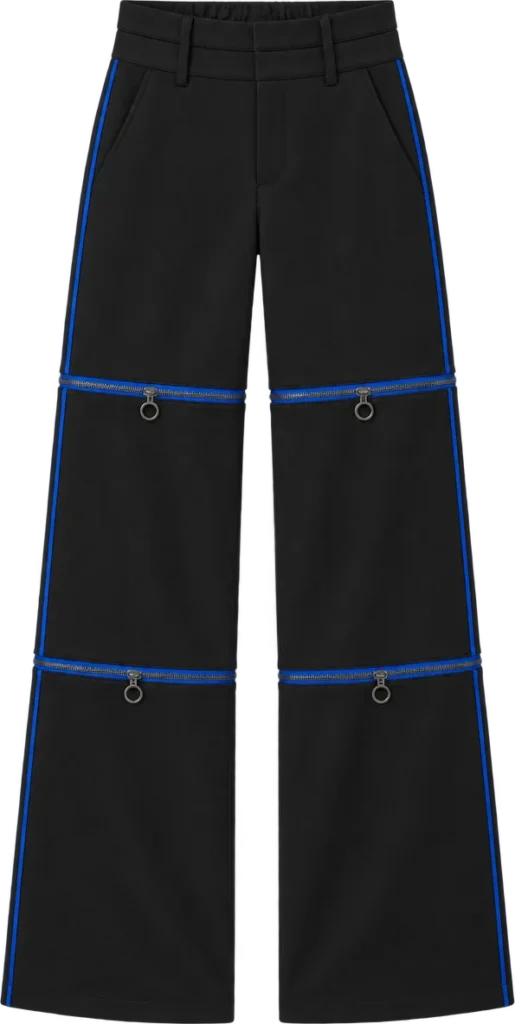 Track Convertible Trouser, lang længde, lagt fladt