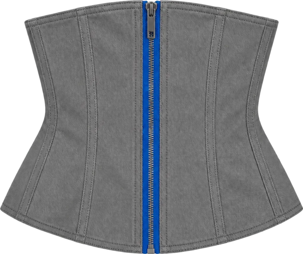 Twill Waist Corset, front, laid flat