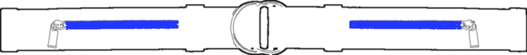 Utility Webbing Belt, technical line drawing