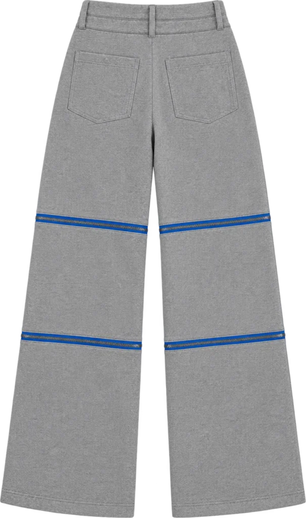 Wide Sweat Convertible Trouser, back view
