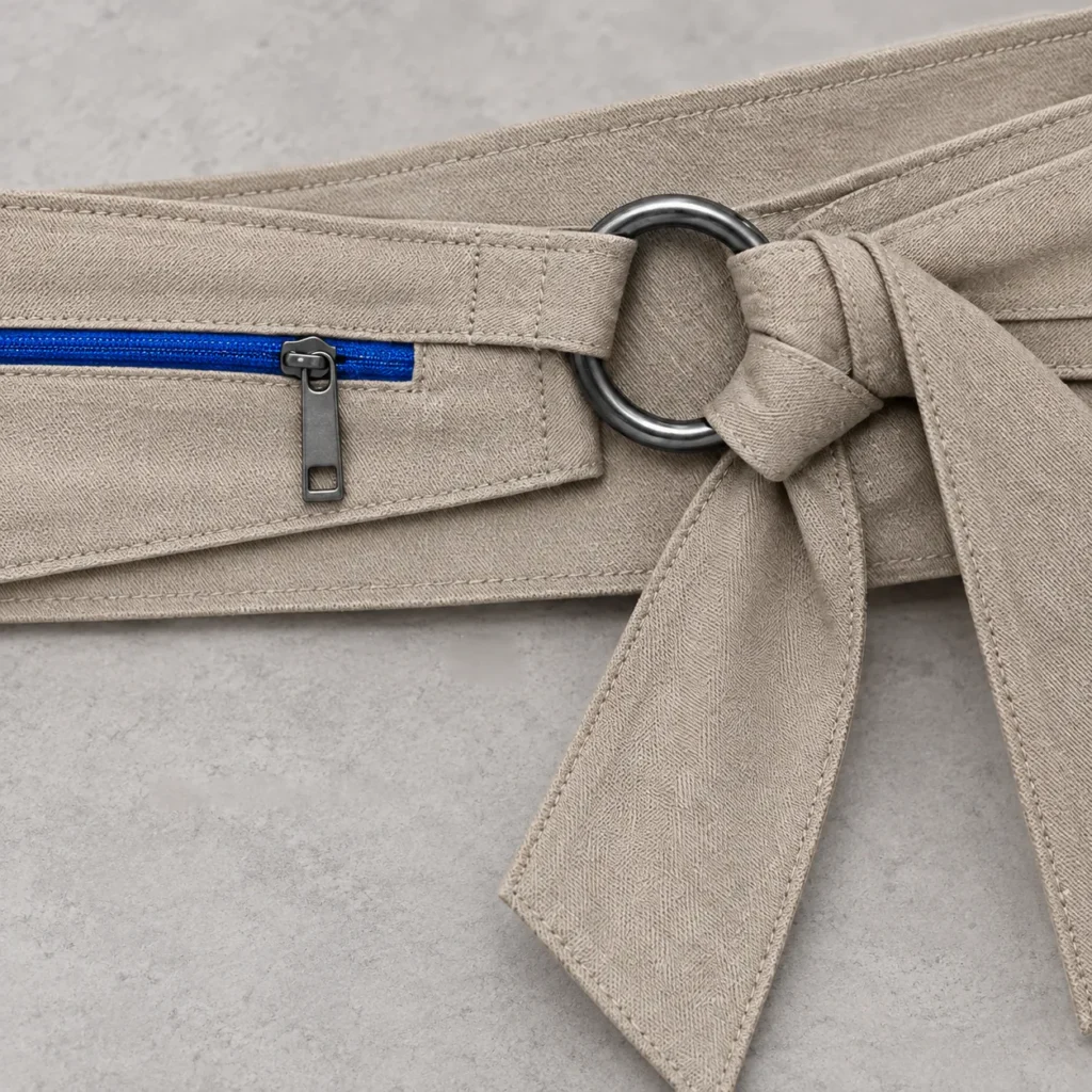 Wrap Waist Belt, hardware close-up