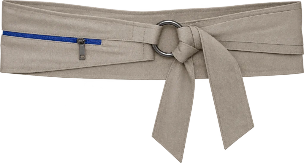 Wrap Waist Belt, front, laid flat