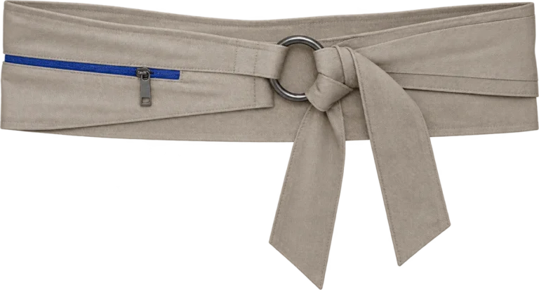 Wrap Waist Belt, front, laid flat