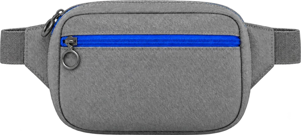 Zip Mini Waist Bag, front, laid flat